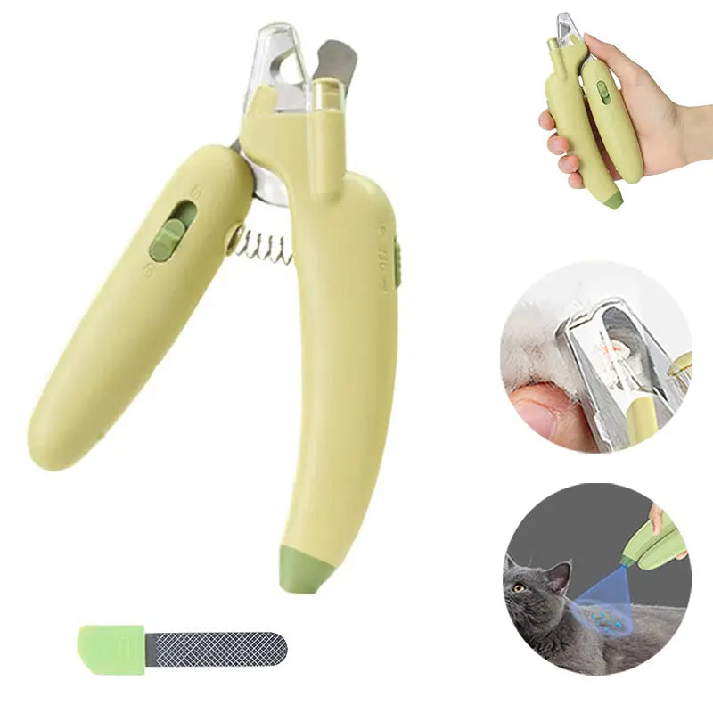 Dog Cat Nail Trimmer with LED Light & UV Lamp